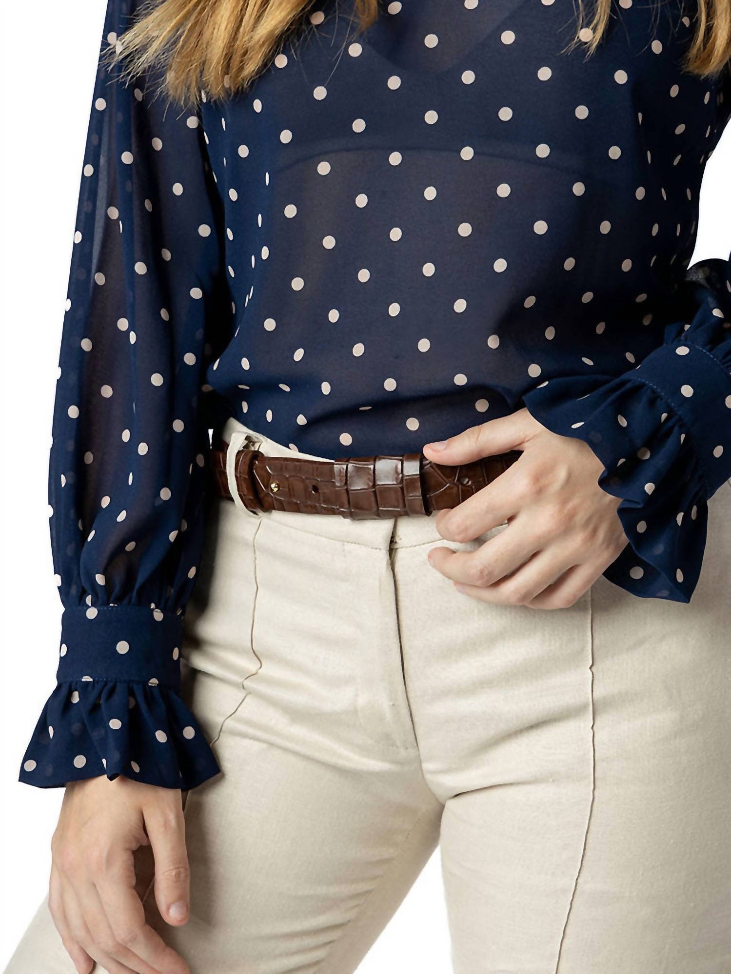 Coco Indigo - Positano Polka-Dot Blouse