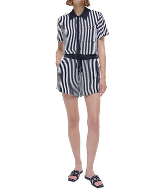 Simkhai - Short Sleeve Cropped Camp Shirt