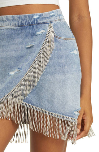 Blanknyc - Rhinestone Mini Skirt