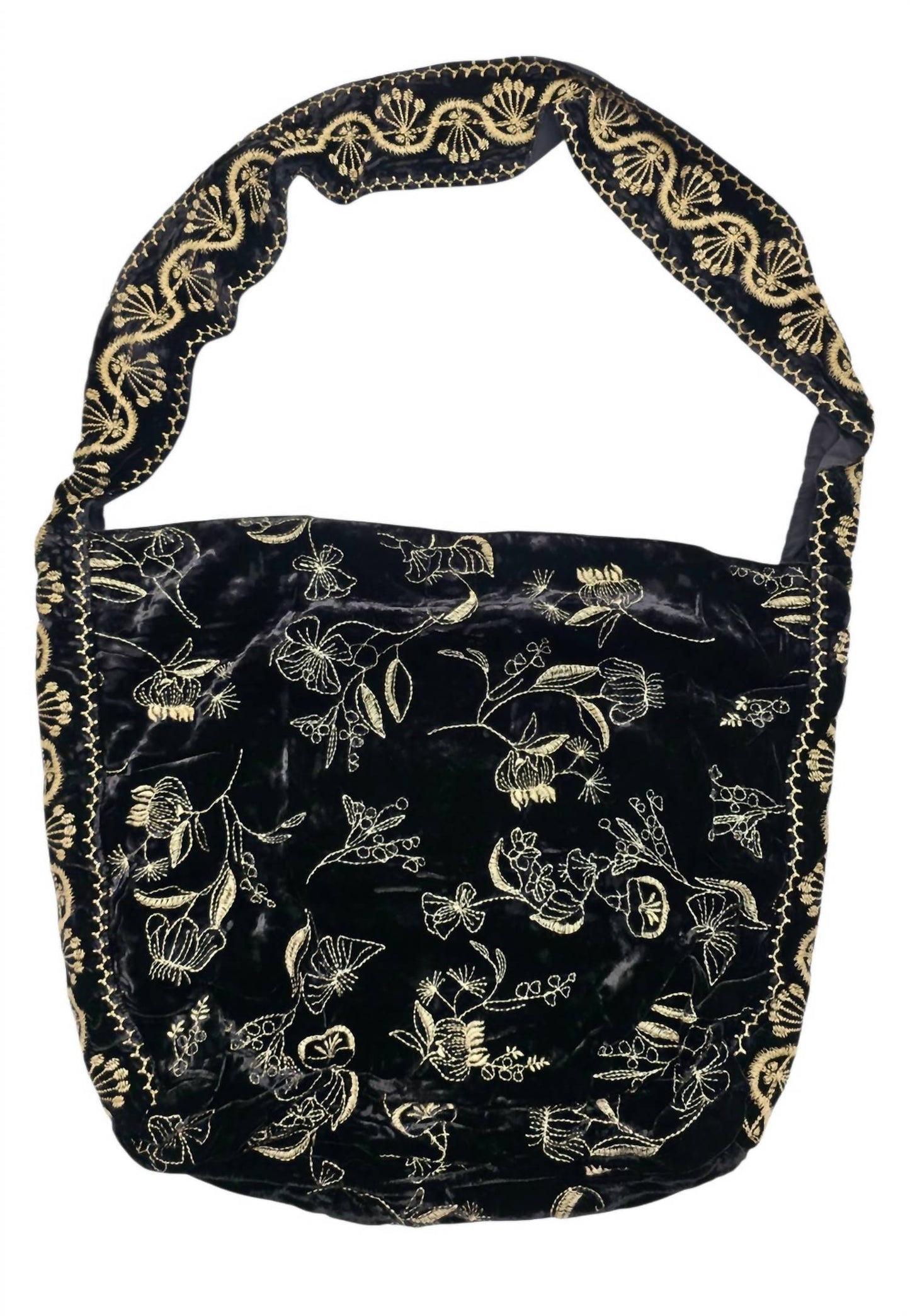 Johnny Was - Women's Arles Schiffli Velvet Wide Strap Tote Bag