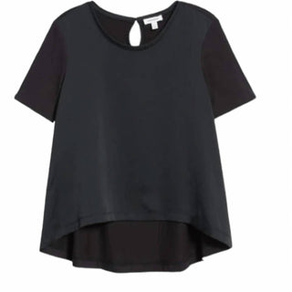 Nordstrom - Blusa de manga curta com estampa de mídia mista