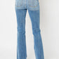 Judy Blue - High Waist Destroy Fray Hem Bootcut Jean