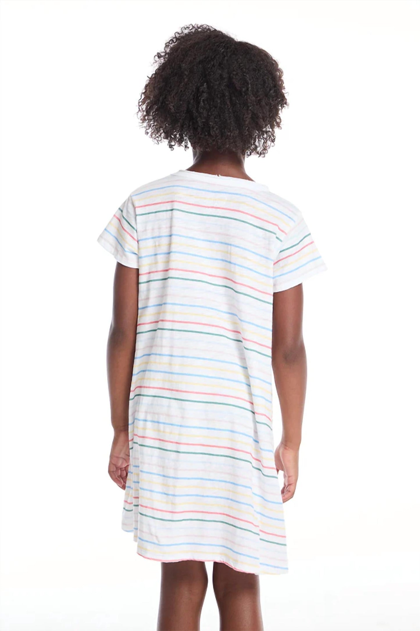 Chaser - Women's Happy Stripe T-shirt Dress