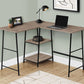 L-Shape Corner Computer Desk with Storage Shelves
