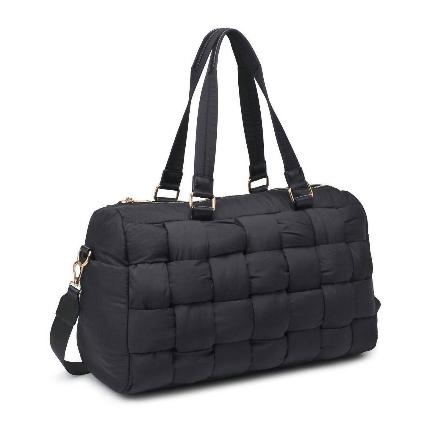 Urban Expressions - Serena Woven Nylon Travel Duffel Weekender Bag