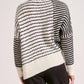 Elan - Asymmetrical-striped Sweater