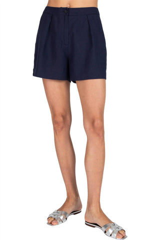 Atm - Shorts Plissados ​​de Linho
