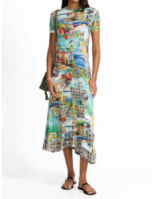 Johnny Was - JANIE FAVORITE ASYMMETRIC HEM SHORT SLEEVE DRESS