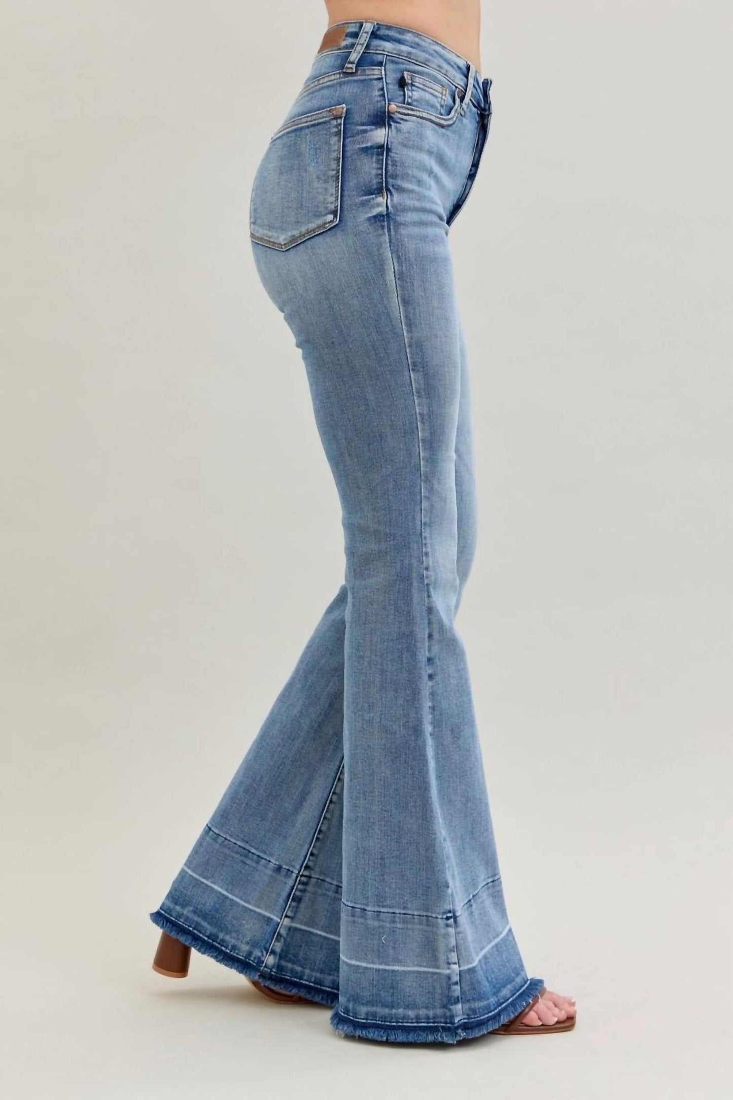 Judy Blue - High Waist Tummy Control Release Hem Flare Jeans
