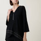 Joseph Ribkoff - Embellished Chic Zipper V-neck Top