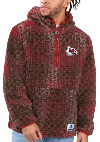 Starter - Men's Kansas City Chiefs Gus Sherpa Hooded Jacket