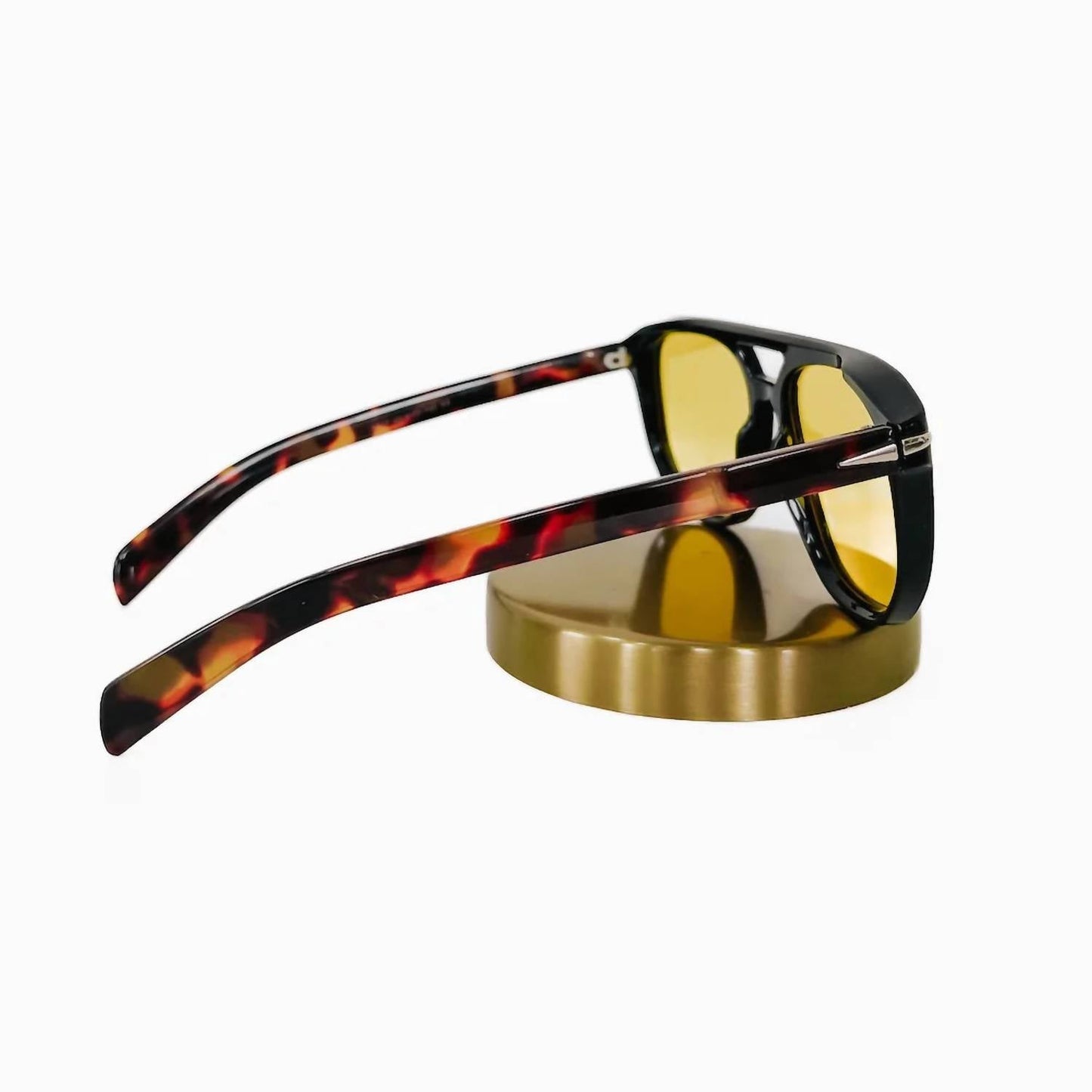 Pretty Simple - Women's Goldie Double Bridge Aviator Sunglasses