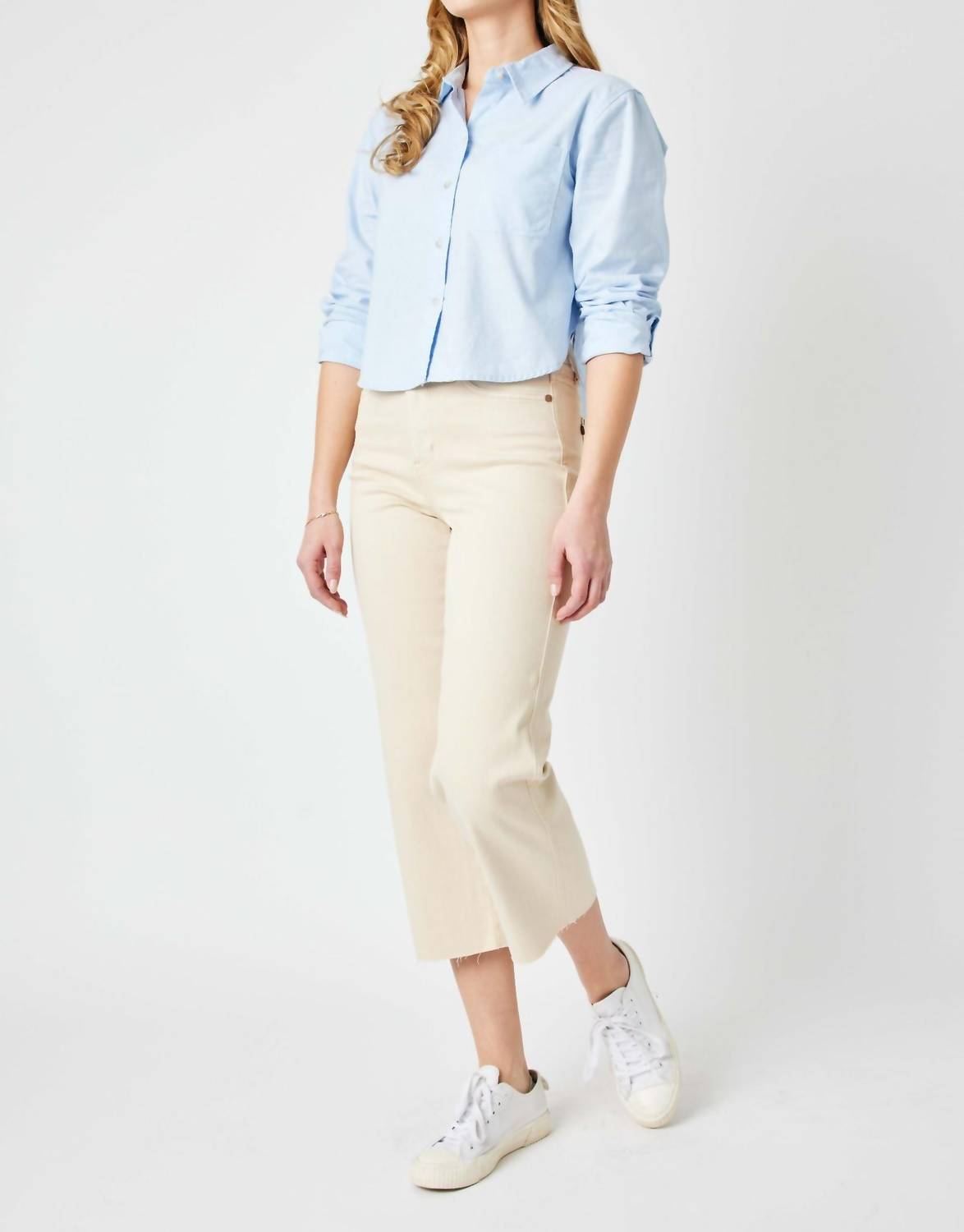 Judy Blue - HIGH WAIST CROP WIDE LEG JEAN