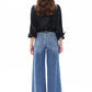Bayeas - Mid Rise Wide Leg Jeans