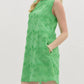 Entro - Sleeveless Floral Appliqué Mini Dress