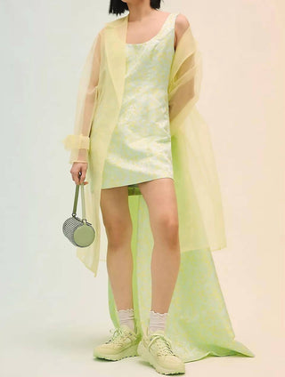 Por Anthropologie - Vestido Hutch Jacquard com Cauda