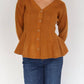 Steve Madden - Courtney Peplum Button Front Cardigan