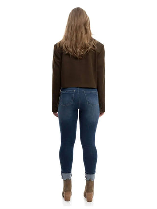 1822 Denim - Calça jeans skinny com cintura alta e punhos