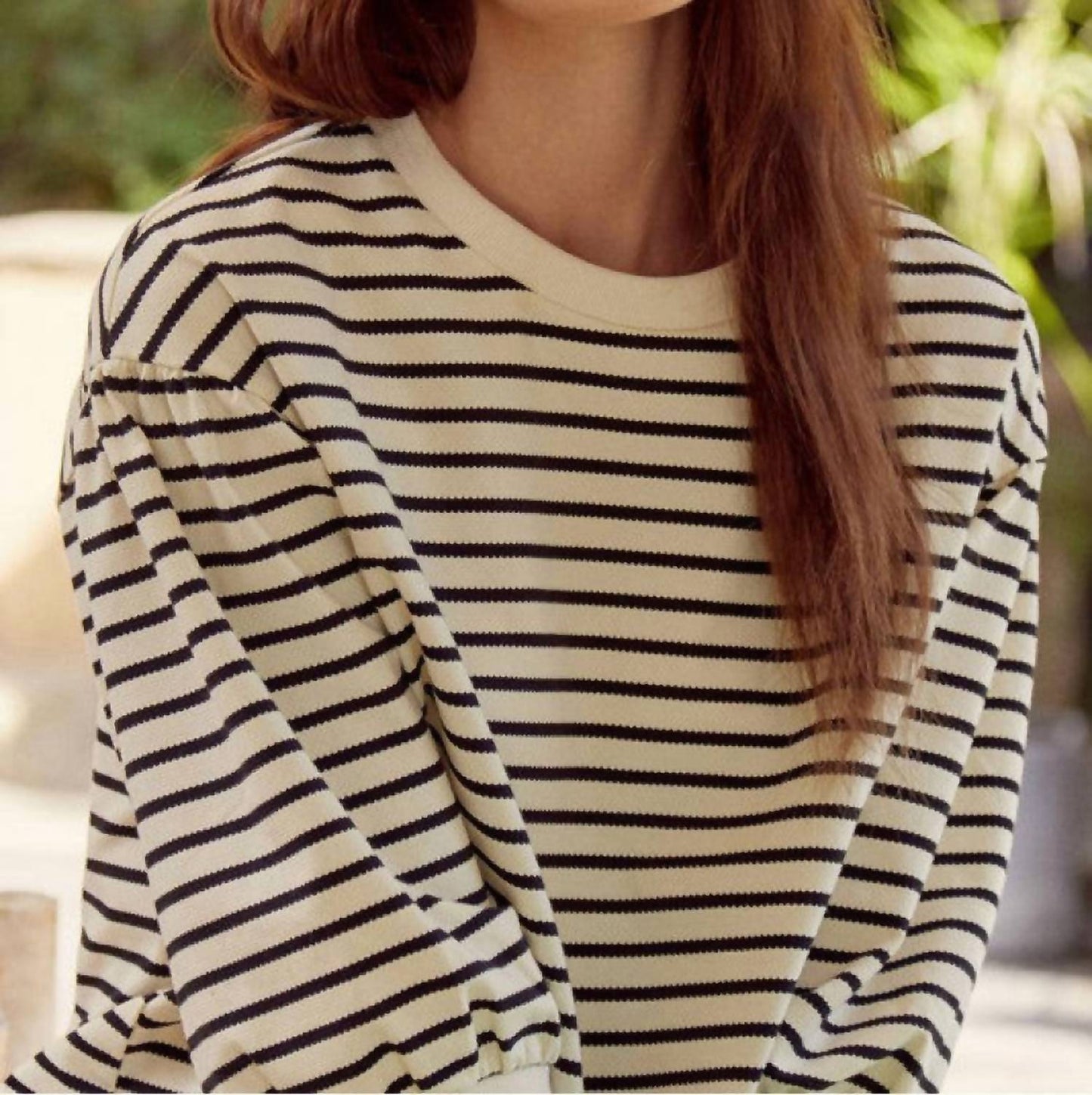 Jodifl - Lucky Stripes Bubble Sleeve Top