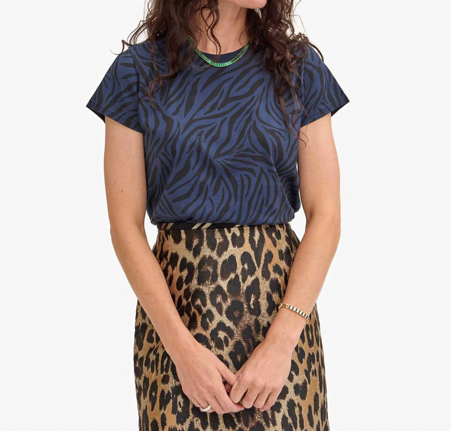 Clare V. - Zebra Print Tee