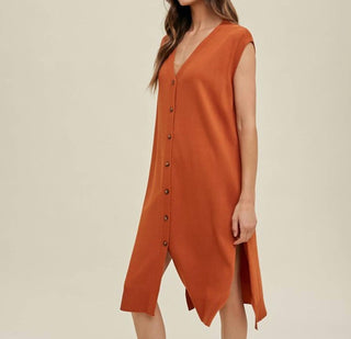 Lista de desejos - Cardigan longo com botões