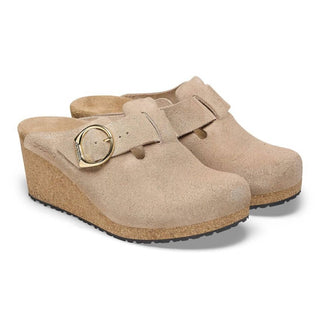 Birkenstock - Sandálias femininas com fivela de argola e fivela de fivela - Estreitas