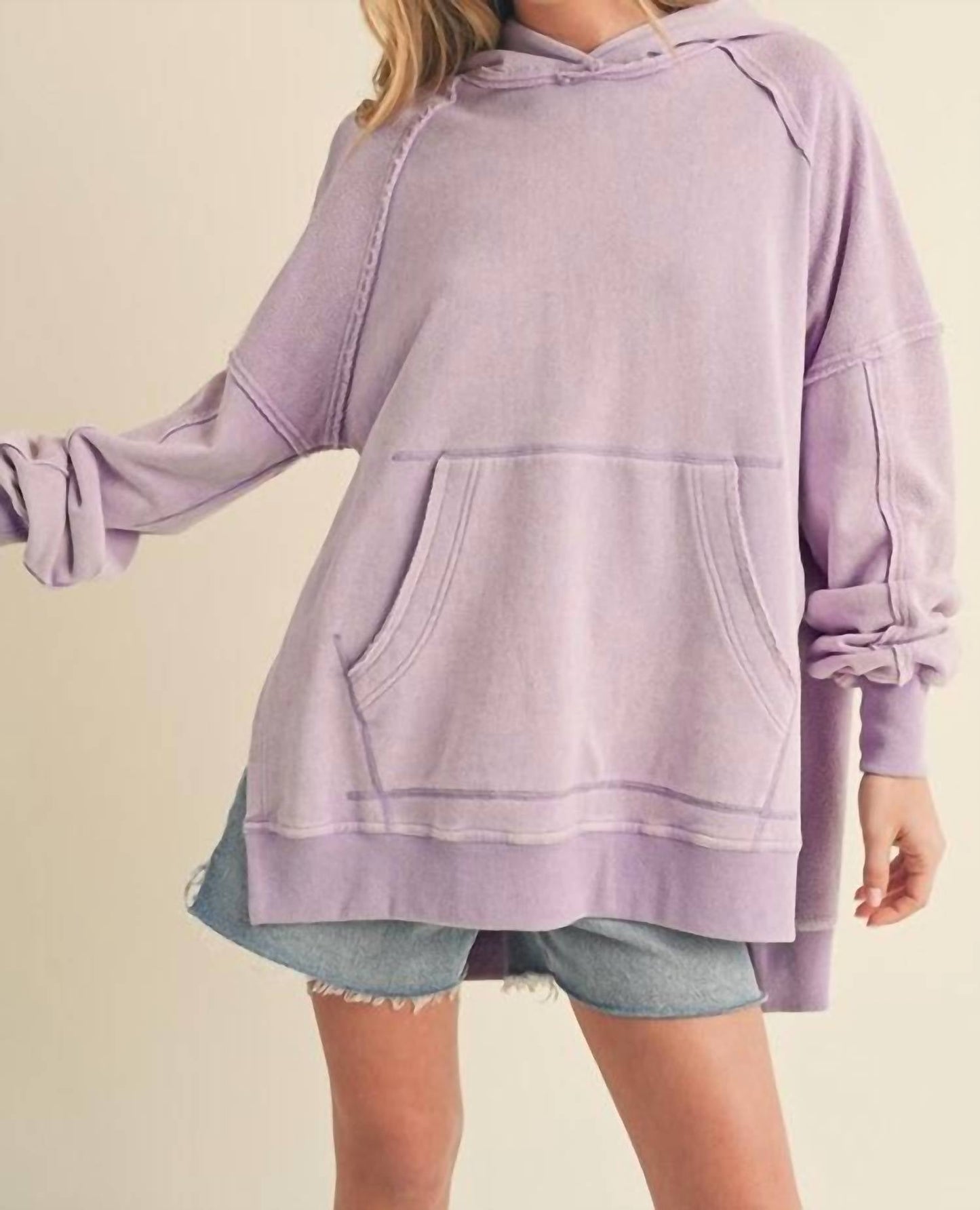 Aemi + Co - Side Slit Hoodie