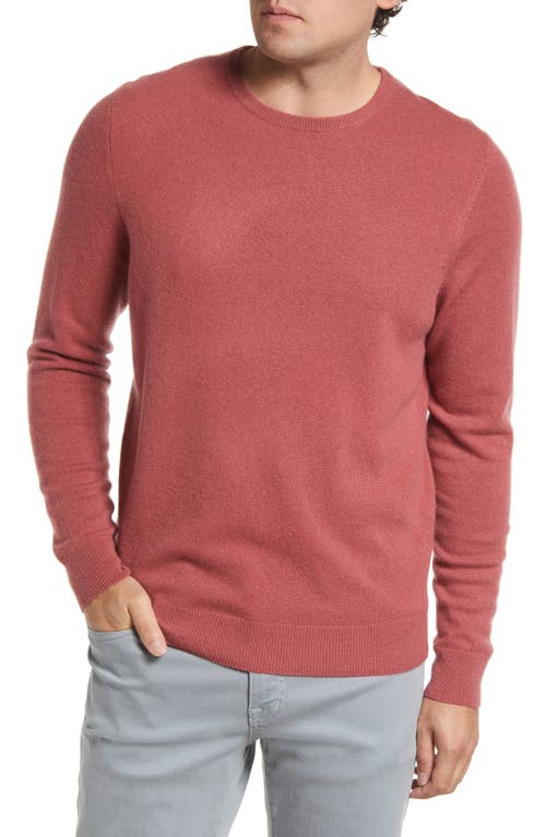Nordstrom Cashmere Crewneck Sweater in Burgundy Blush, Size X-Large