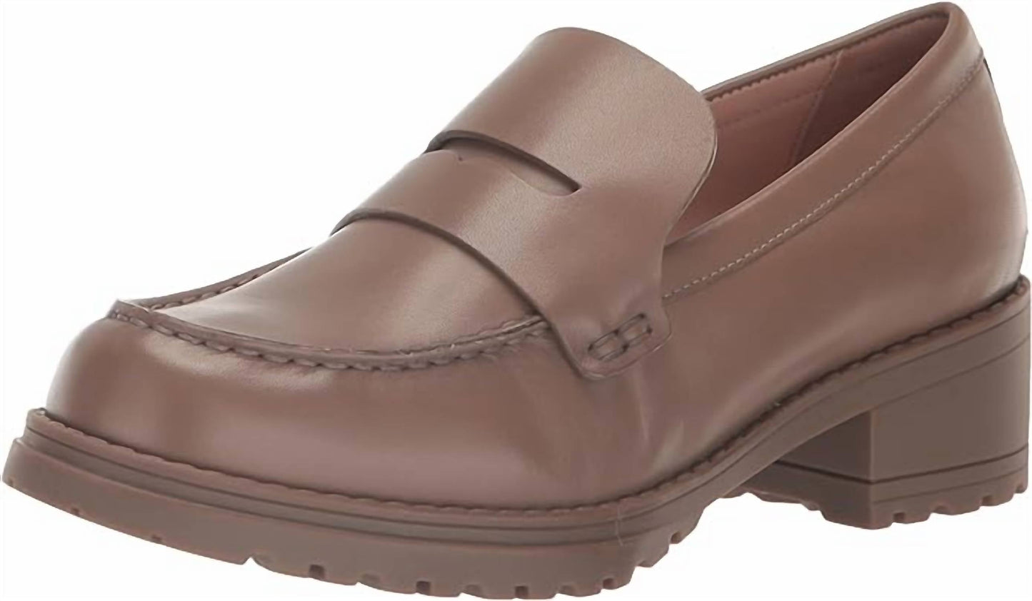 Cole Haan - Women's Camea Rounded Toe Slip On Block Heeled Loafers