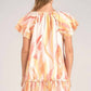 Elan - Amalfi Print Ruffle Dress
