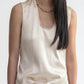 Aeron - Tutu Scoop-neck Satin Top