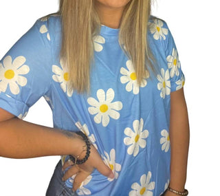 Lovesoft - Daisy Printed Crewneck T Shirt