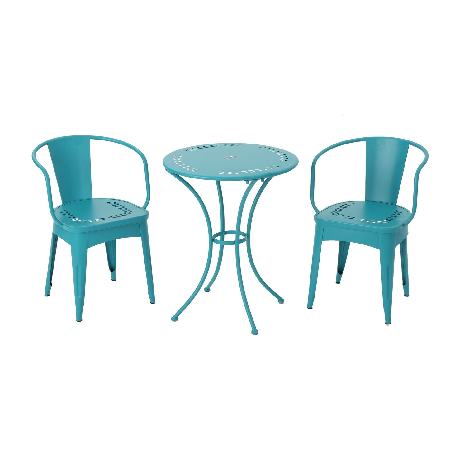 Lourdes - 3 Piece Metal Set - Teal
