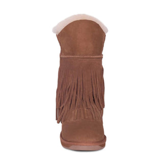 Rj'S Fuzzies - Women's Women's Classic Fringed Sheepskin Boot