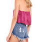 Blue Life - Lina Frill Strapless Top