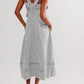 Free People - Bendita Striped Sleeveless Midi Dress