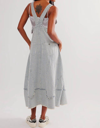 Free People - Bendita Striped Sleeveless Midi Dress