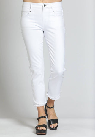 Apny - Calça Jeans Curta Olivia Pull-on Desfiada