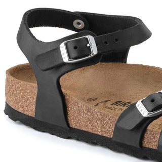 Birkenstock - Sandália feminina Kumba Oiled Leather - MÉDIA/LARGA