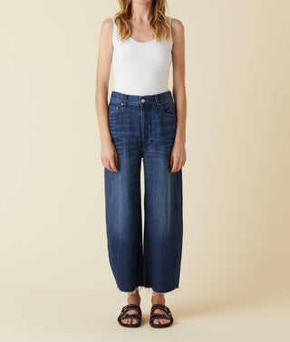 Le Jean - Calça jeans cropped de cintura alta e perna larga Nomad