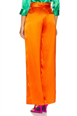 L'Agence - Calça Bobby Silk Paperbag