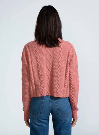 Askk Ny - Cable Cropped Crew Sweater