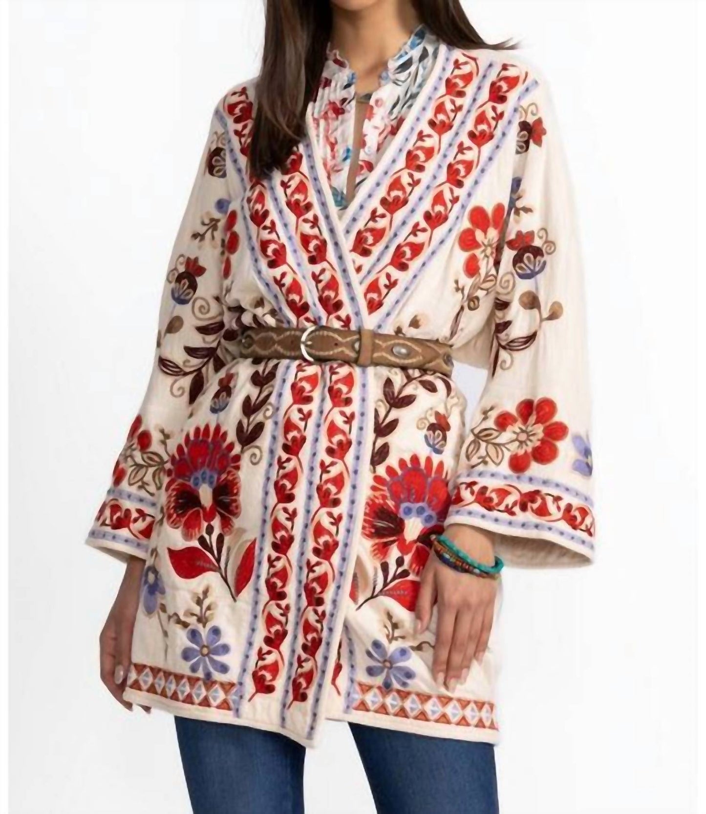 Johnny Was - BIYA SHORT KIMONO OLIVIA