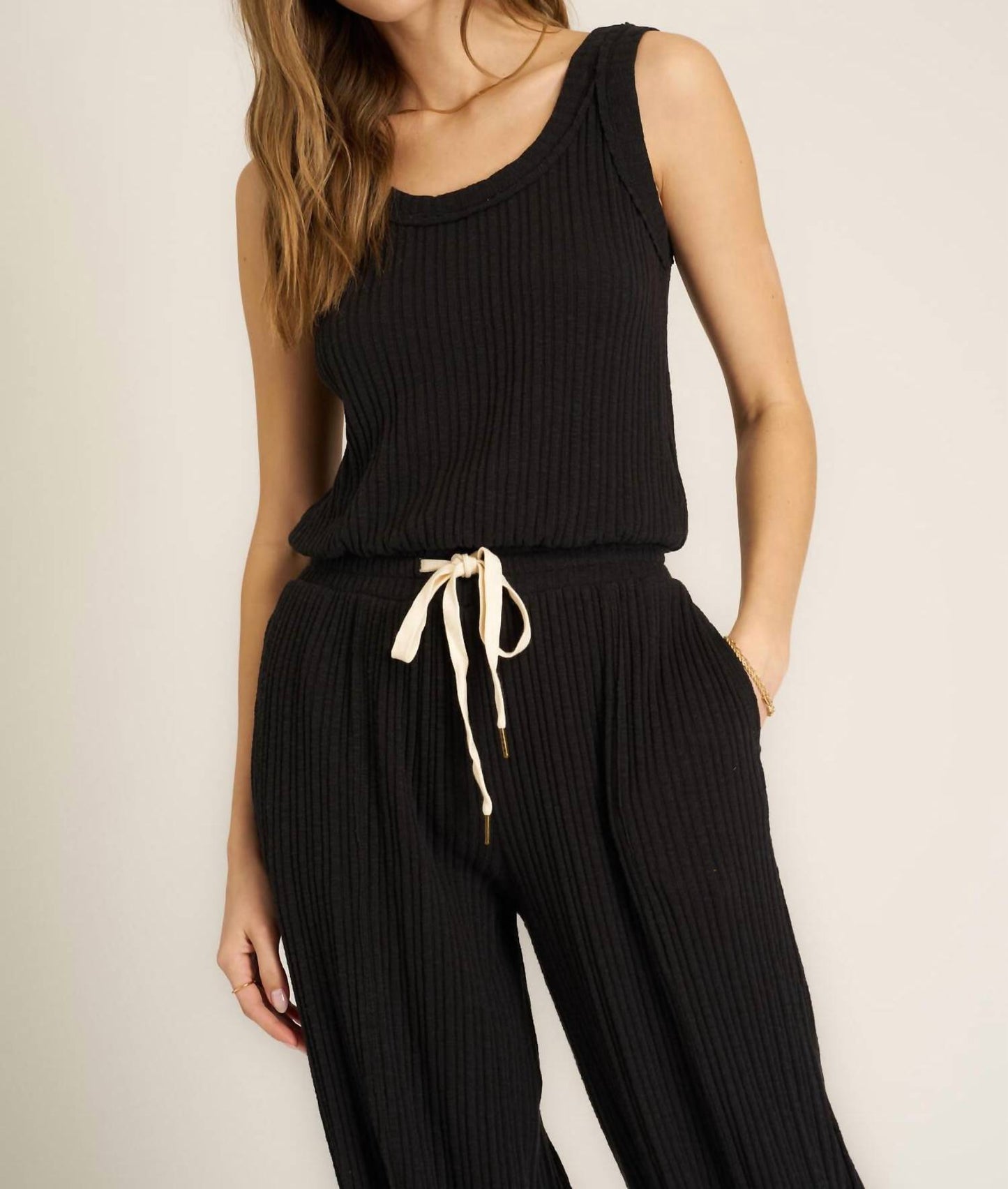 Project Social T - Luca Scoop Neck Textured Tank