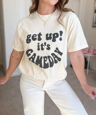 Distressed Vintage Couture - Get Up It’s Gameday Tee