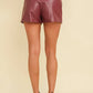 Cloud Ten - Faux Leather Shorts