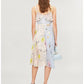 Topshop - Floral Print Midi Pleated Dress