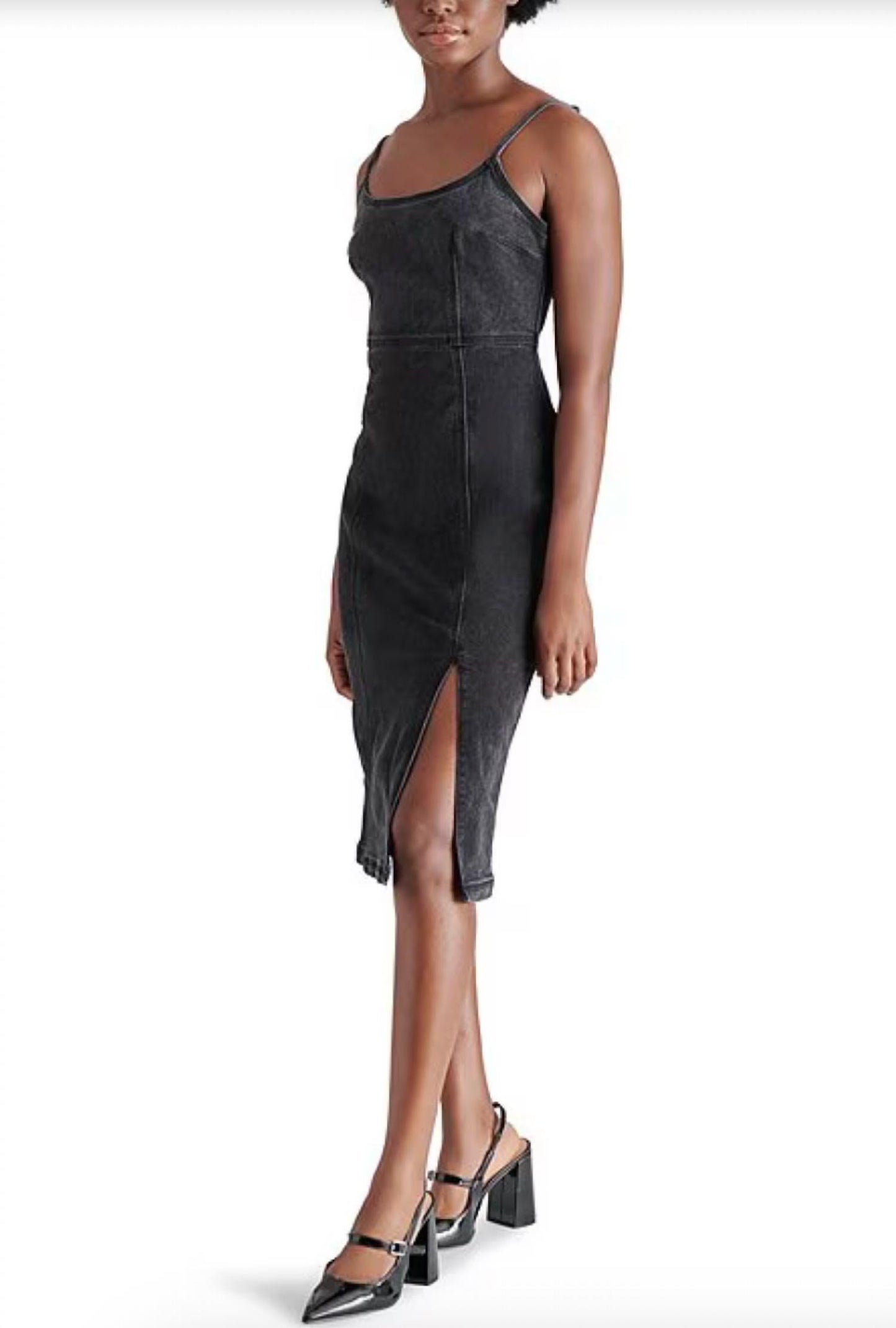 Steve Madden - Giselle Denim Scoop Neck Sleeveless Dress