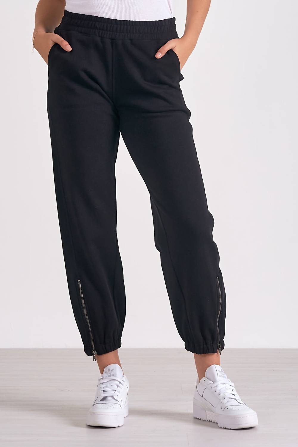 Elan - Harlow Side Zipper Jogger