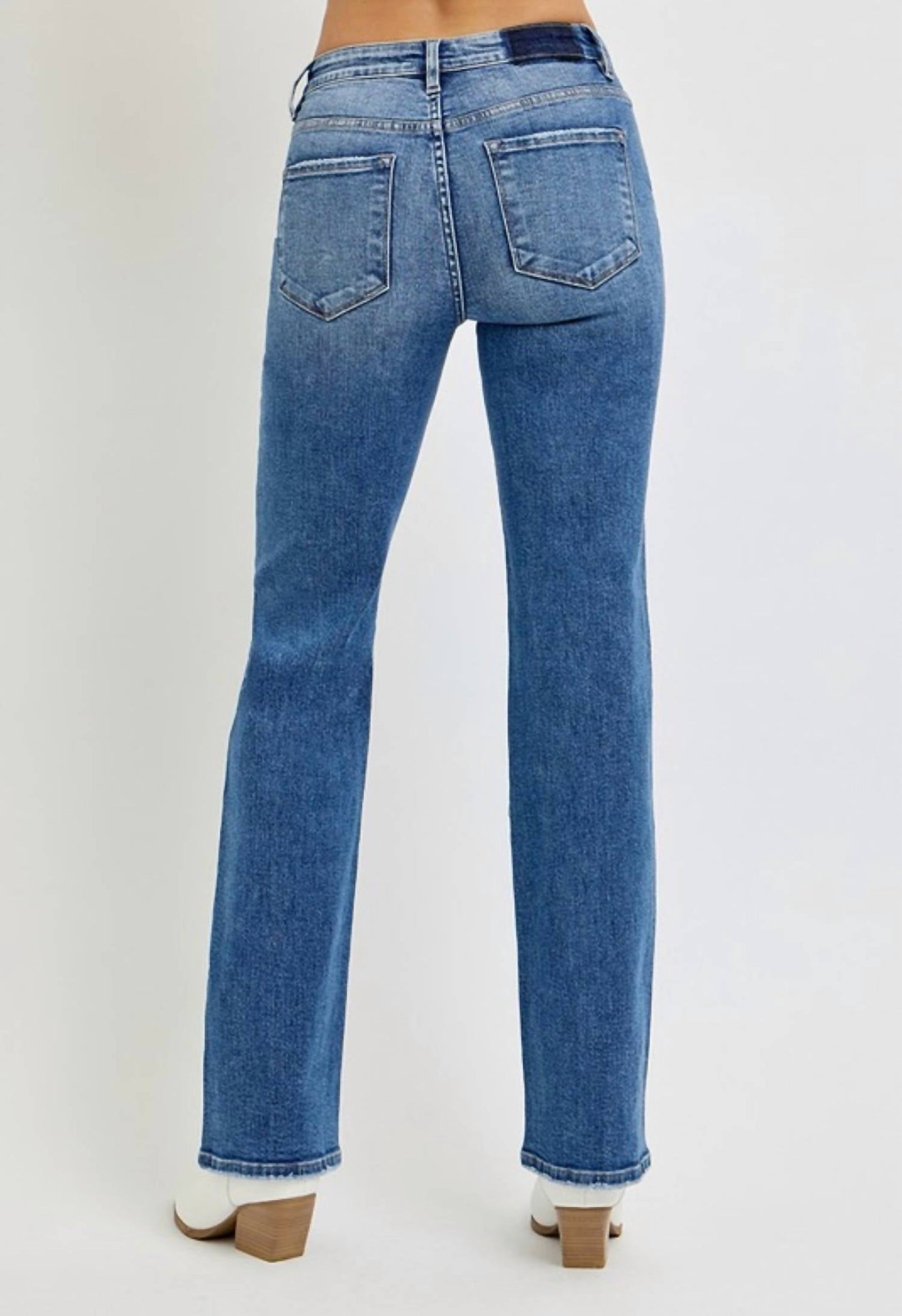 Risen - Geneva Tummy Control High Rise Straight Jeans